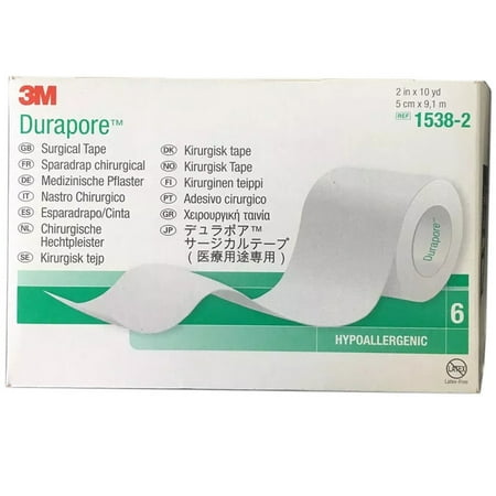 - Durapore Silk Like Surgical Tape 1538-2 1 Each, White