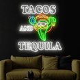 thumbnail image 4 of Craftnamesign Tacos and Tequila Neon Sign, Bar Wall Art, Tacos Wall Art, 4 of 5