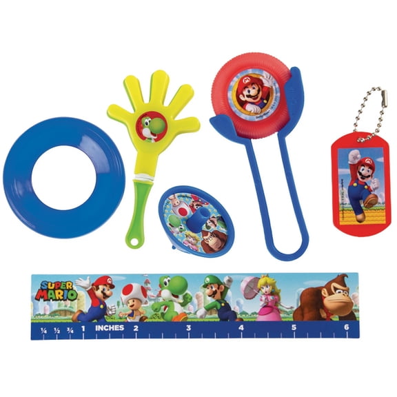 Amscan Super Mario Party Favor Mega Mix Pack 96 Pieces