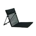 thumbnail image 2 of Silla de piso plegable con cojín, silla de estadio portátil con respaldo, cojín para asiento de playa, para senderismo, viajes, patio, picnic Negro, 2 of 9