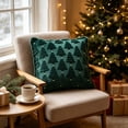 thumbnail image 3 of Christmas Pillow Covers, Decorative Throw Pillow Cases, Embroidered Embossed Christmas Trees for Lounge Chair and Winter Home Styling, 18 x 18 in, 3 of 5