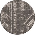 thumbnail image 2 of Unique Loom Anthro Outdoor Bohemian Rug 3' 3 x 3' 3 Round Charcoal Gray, 2 of 6
