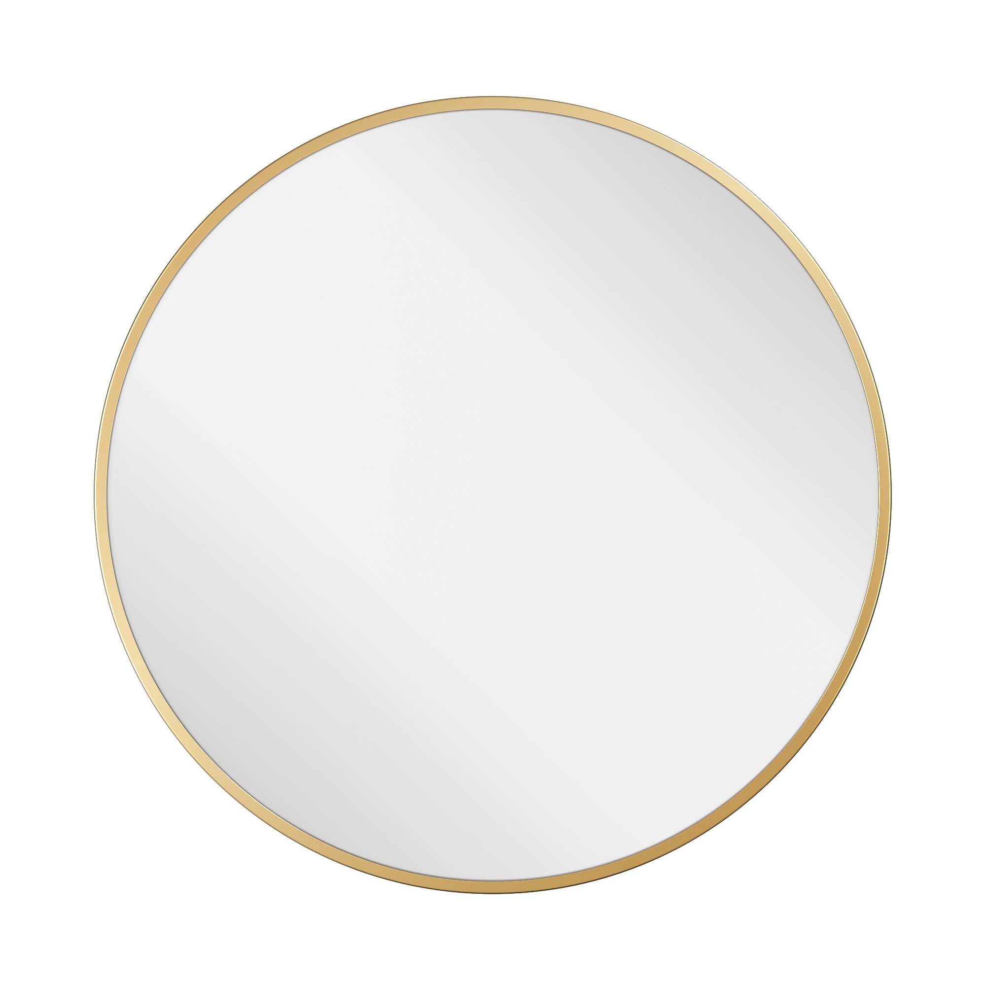 Barnyard Designs 24 inch Gold Round Mirror, Modern Bathroom Mirrors for