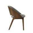 thumbnail image 4 of Silla Lateral Acme Delmon en Tela y Nogal Oscuro (Juego de 2), 4 of 4