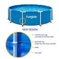 thumbnail image 2 of Funsicle Activity Above Ground Metal Frame Swimming Pool – 10' x 30", Backyard Games For Kids & Adults, Round, Blue, 2 of 5