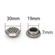 thumbnail image 2 of 3 Rejillas De Ventilación De Armario De Acero Inoxidable Con Rejilla De Ventilación Redonda De 19 Mm. Baoblaze Orificio de malla de ventilación redonda, 2 of 8