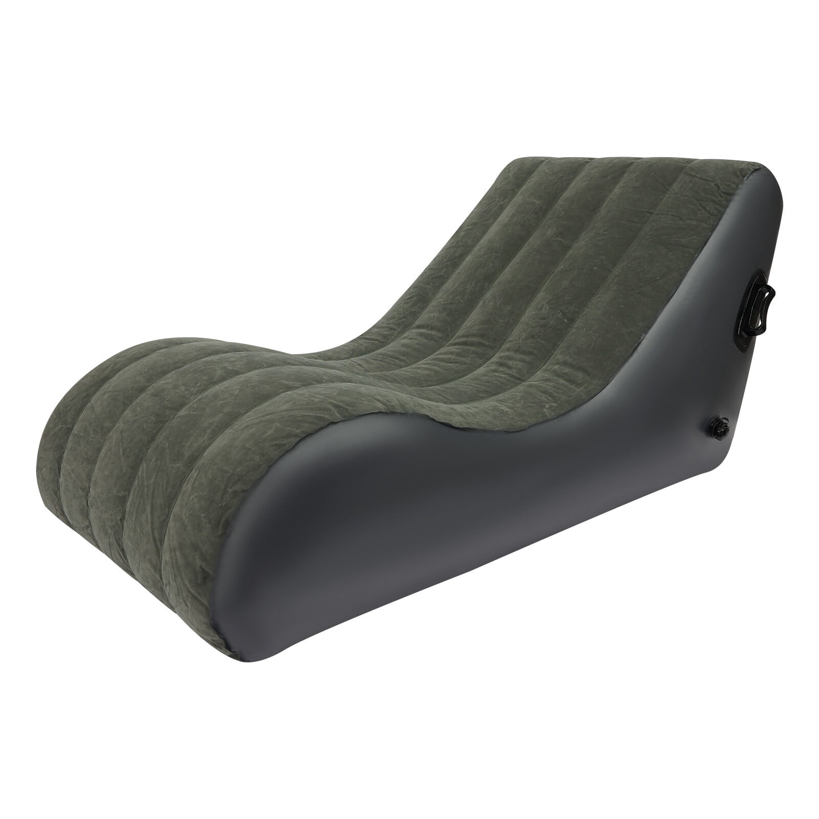 Car SUV Air Bed, Inflatable PVC Flocked Sofa Bed, Portable Foldable Guest Bed for Camping Travel Home, Gray