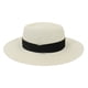 thumbnail image 1 of Minnieouse Sombrero de paja de verano de ala ancha, transpirable, para acampar al aire libre, Picnic, pesca, viajes, playa, moda, tapa plana, gorra Sombreros Blanco Leche Negro NO5 Minnieouse AP012495-05, 1 of 6