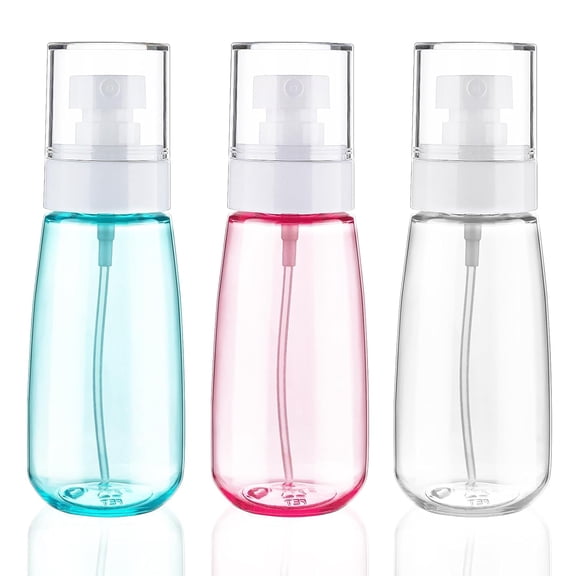 ACDANC Fine Mist Spray Bottle Tsa Approved 3.4Oz/ 100Ml Empty Cosmetic Refillable Travel Containers Plastic Hair Spray Bottle Sprayer for Perfume Skincare Makeup Lotion (3Color)