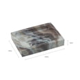 thumbnail image 2 of ELLE Paris Square Polyresin Soap Dish in Agate, 2 of 4