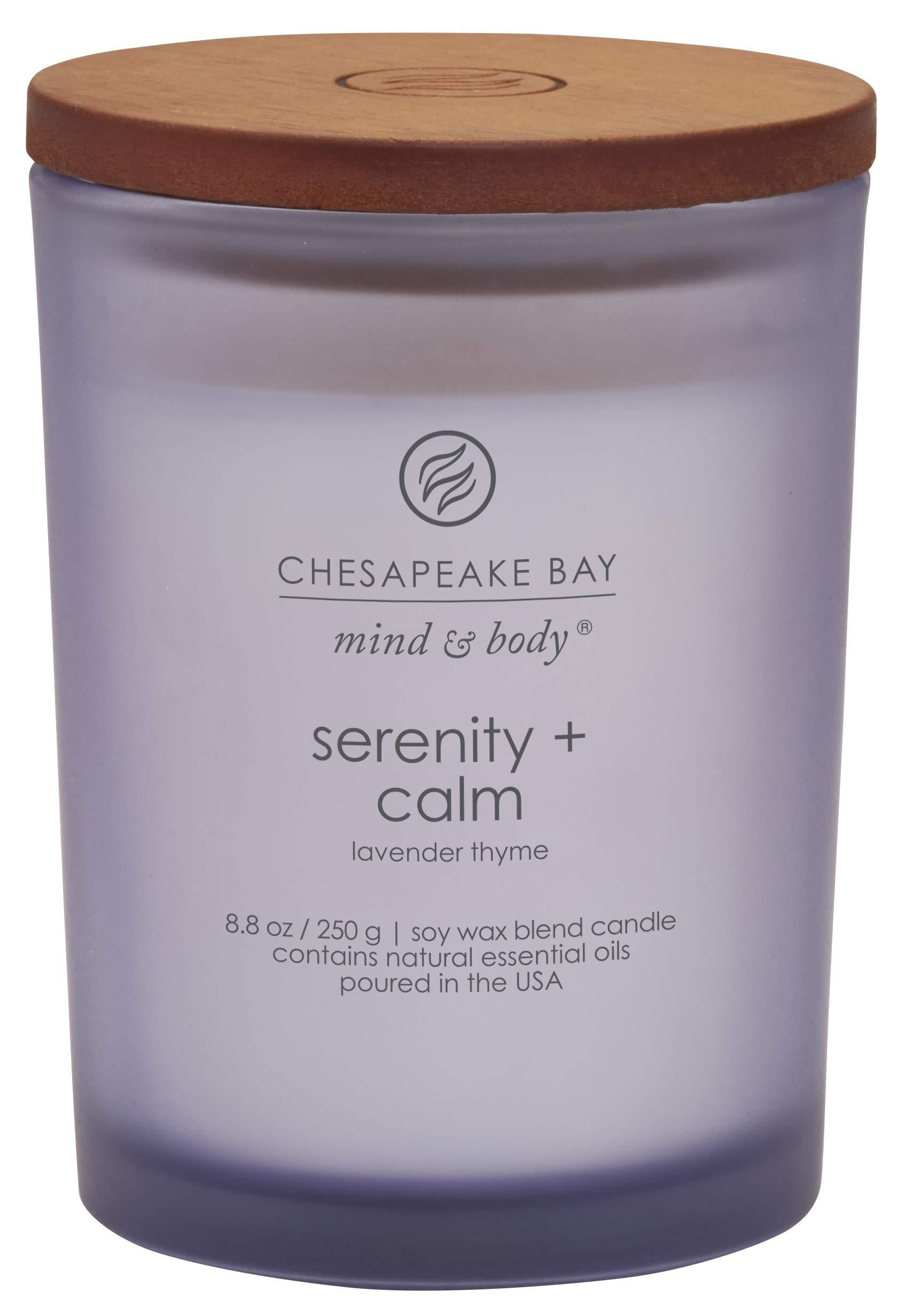 Chesapeake Bay Candle Scented Candle, Serenity + Calm (Lavender Thyme