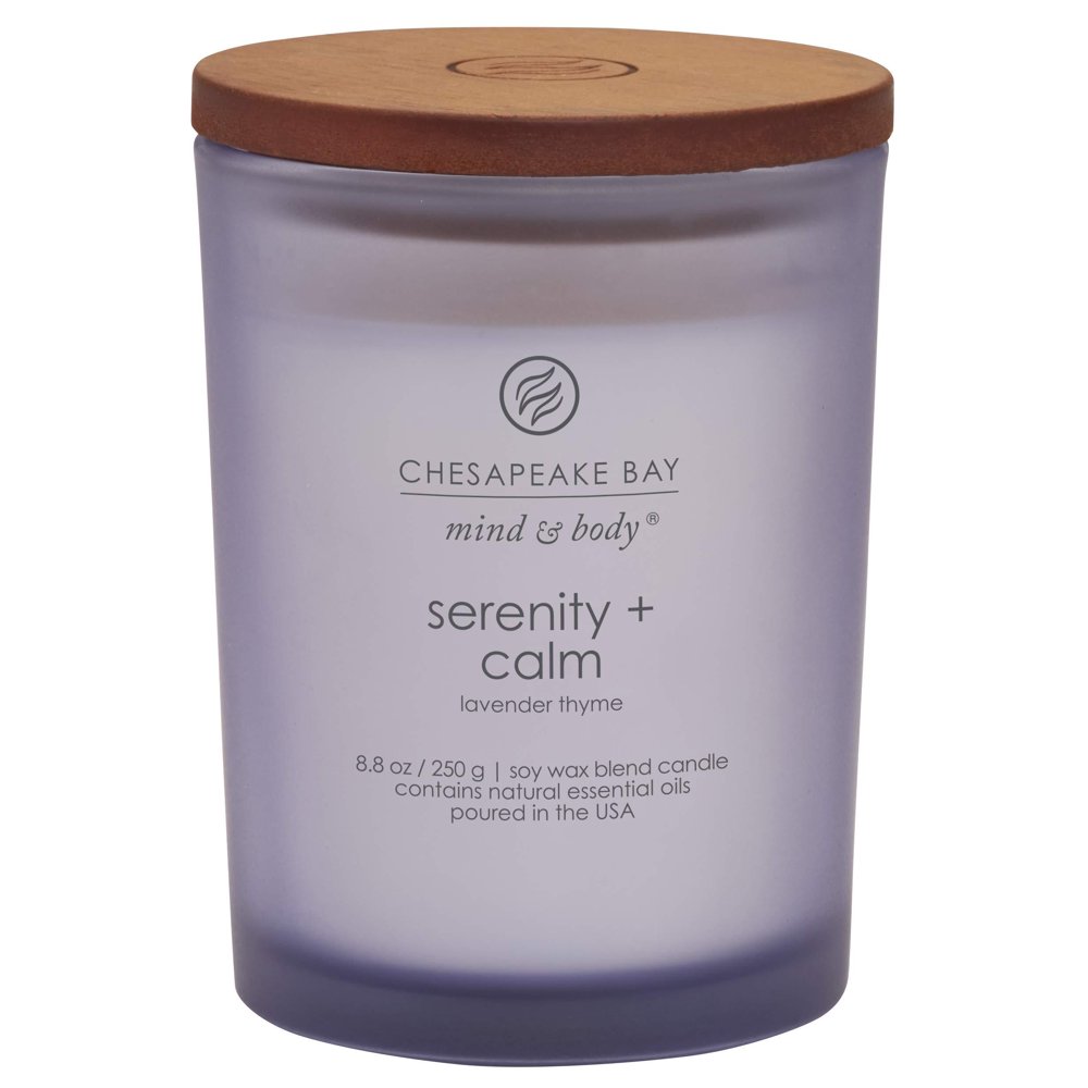 Chesapeake Bay Candle Scented Candle, Serenity + Calm (Lavender Thyme