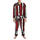 thumbnail image 3 of Fotbe USA Flag Cross Pijama de Hombre con Estampado de Manga Larga, Conjunto de 2 Piezas, Ropa de Dormir Suave y Cómoda con Bolsillos-Medium, 3 of 7