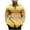 #H-Yellow, variant on Polo Shirts for Men Slim Fit Button Down Long Sleeve Color Block Stripes Lapel Dress Shirts