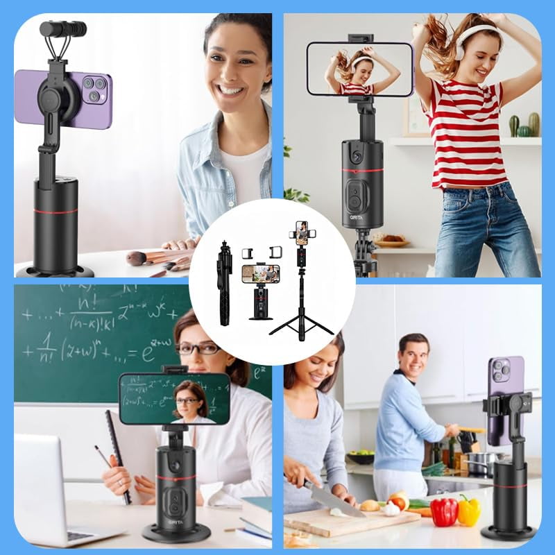 Auto Face Tracking Tripod Remote Control,Gimbal Stabilizer,Phone Facial Recognition Tripod Stand