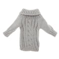 thumbnail image 3 of Suéter informal de punto de gran tamaño con cuello redondo y manga larga para mujer, escala 1/6 gris, 3 of 7