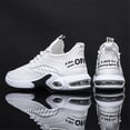 thumbnail image 2 of Men's Breathable Knit Air Cushion Running Shoes, Lightweight Lace-Up Athletic Sneakers, Shock Absorbing Comfortable Footwear for Gym, Walking, and Daily Activities, 2 of 10