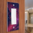 thumbnail image 3 of WIRESTER 1-Gang Decorator Light Switch Plate/Wall Plate Cover, Pink Cosmo Galaxy Nebula, 3 of 6
