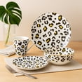 thumbnail image 2 of Vajilla Animal Print para 6 Personas Ideen Cerámica Estampada 24 piezas, 2 of 6
