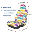 thumbnail image 2 of Lsque Colorful Car Pattern Car Seat Covers for Front Seats , Waterproof Seat Covers for Cars, Sporty Front Seat Covers,Car Seat Cover Protector Front Seats, 2 of 5