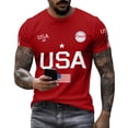 thumbnail image 4 of Dwelliawo Mens 250 Anniversary Usa Shirt 250 Years American Shirts 250 Anniversary Usa T Shirts 1776-2026 America Independence Pullover Red 2XL, 4 of 5