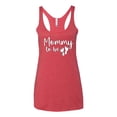 thumbnail image 2 of Wild Bobby, Mommy to Be Pregnancy Reveal Gift Parents to Be, Pop Culture, Women Tri-Blend Racerback Tank Top, Vintage Red, Large, 2 of 3