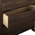 thumbnail image 5 of Max & Lily Solid Wood Modern Farmhouse 3 Drawer Dresser, Barnwood Brown, 5 of 6