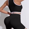 thumbnail image 6 of Hessimy Two Piece Casual Workout Sets for Women Athletic 2 Piece Summer Outfits Lounge Matching Sets Clothing(Black,M), 6 of 7