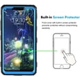 thumbnail image 3 of Mignova LG V50 /LG V50 ThinQ case,Heavy-Duty Shockproof Full Body Protection Rugged Hybrid Case with Rotating Belt Clip and Bracket 2019 Release(Blue), 3 of 7