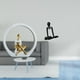 thumbnail image 2 of Figura de niña pensadora, estatua de mujer, centro de mesa, dormitorio, regalo para lectores, estantería, escultura abstracta de granja, figura decora, 2 of 8