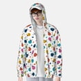 thumbnail image 2 of Balery Ladybugs And Flowers Sudadera ligera de manga larga con capucha y protección solar UPF 50+ para hombre y mujer, ideal para pesca y running-Medium, 2 of 7