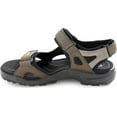 thumbnail image 3 of Men's ECCO Yucatan Sandal 69564 Tarmac/Moon Rock Oil Nubuck/Textile 49 M, 3 of 6
