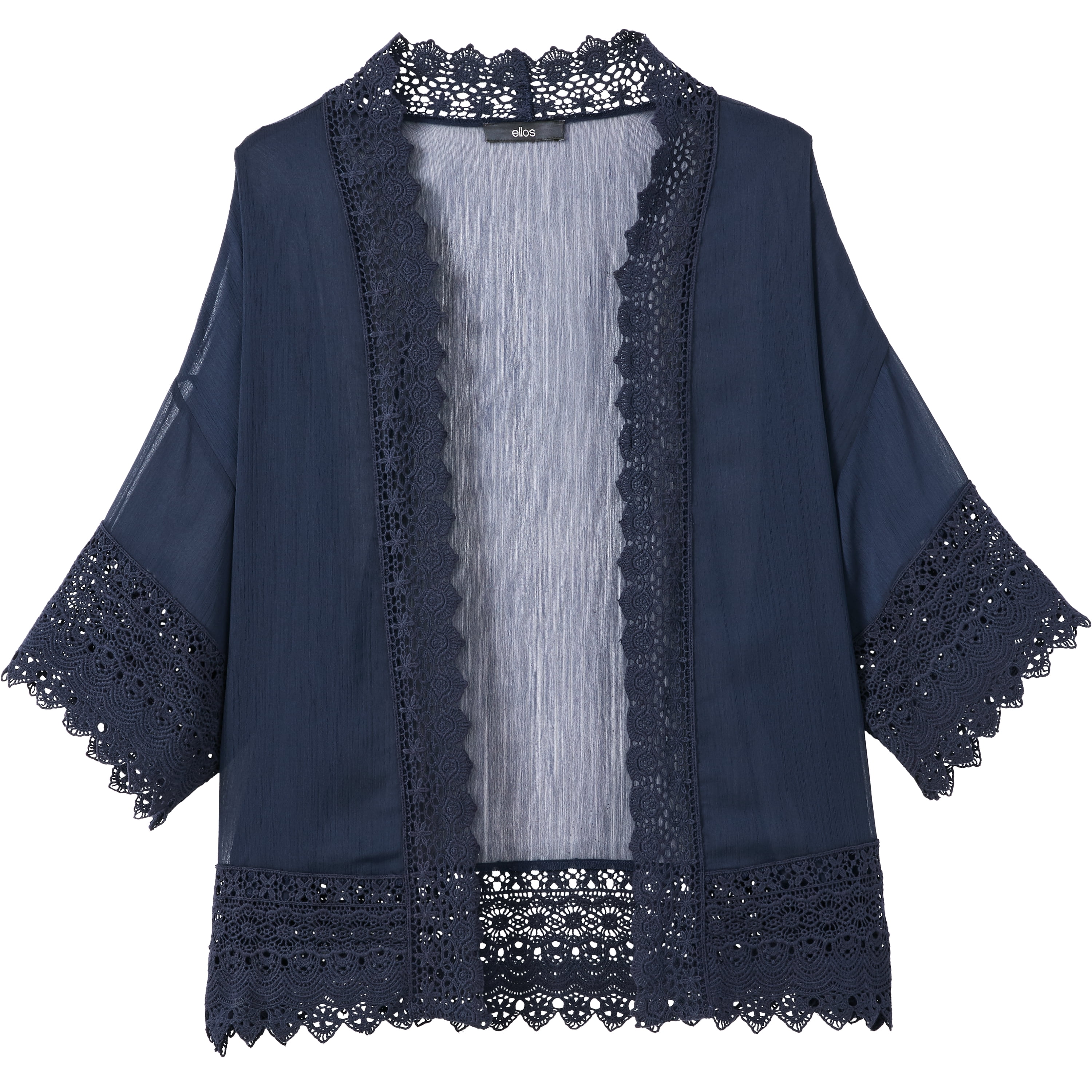 plus size lace kimono cardigan