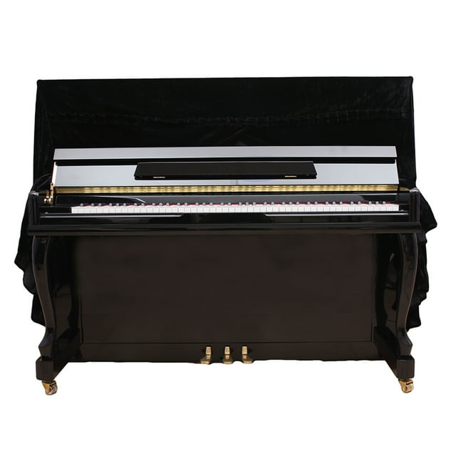 Piano Cover Playing Accessories 5Colors Fashionable Pleuche Upright Full Piano Dust Cover Instruments Accessory Decoration Upright Piano Cover Keyboard Accessories