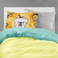 thumbnail image 2 of Carolines Treasures BB1778PILLOWCASE Halloween White English Bulldog  Fabric Standard Pillowcase Standard multicolor, 2 of 2