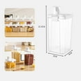 thumbnail image 6 of Food Storage Container - Kitchen Storage Bin Food Grade Plastic Airtight Sealed for Pantry Organization & Bulk Dry Goods, 3.5 x 3.5 x 5.3 in, JASKFLY, 6 of 7