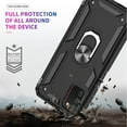 thumbnail image 3 of LEYI for Samsung Galaxy AO3S Case, Galaxy A03S Case(Not A03) 360 Metal Rotating Ring Kickstand Holder Armor Heavy Duty Shockproof Case for Samsung A03S Case, Black, 3 of 6