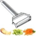 thumbnail image 1 of Pelador de verduras multifunción de acero inoxidable, cortador en juliana, rebanador, raspador, pelador de patatas y pelador de frutas., 1 of 5