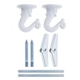 thumbnail image 7 of Uxcell Ceiling Hooks with Hardware Zinc Alloy 1.14 inch x 1.5 inch WhiteHome Decor Patio Balcony Plants  2 Pcs, 7 of 7