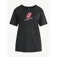 thumbnail image 5 of Time and Tru Women's Rolling Stones Tongue Graphic Tee with Short Sleeves, Sizes XS-XXXL, 5 of 5
