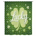 thumbnail image 2 of St. Patrick's Day Sheer Curtains 54 Inches Long, Spring Lucky Shamrock Green Polka Dots Light Filering Curtains, Breathable Simi Curtain Privacy Drapes for Kitchen Bathroom Nursery Window Treatment, 2 of 9