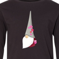 thumbnail image 4 of Inktastic Cute Gnome, Gnome With Flowers, Gnome With Hat Long Sleeve Youth T-Shirt, 4 of 5
