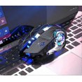 thumbnail image 3 of Ratón inalámbrico para juegos, ratón recargable con clic silencioso, retroiluminación con efecto de respiración cambiante, para portátil, PC, Macbook, ratón inalámbrico recargable para juegos RGB con, 3 of 5