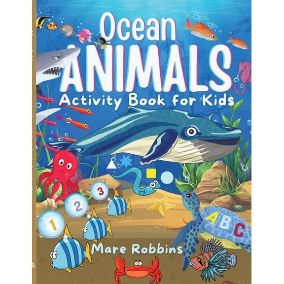 Ocean Animals Activity Book for Kids, (Paperback)