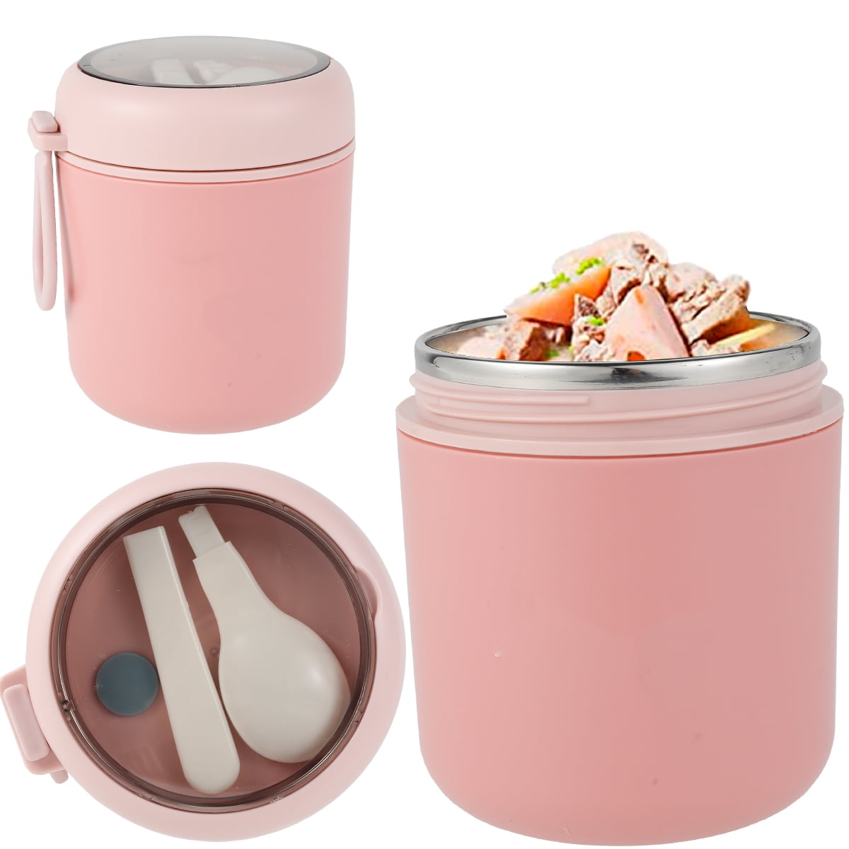 Morlike Hot Food Thermos Container for Kids Lunch Box, 8 oz Small Insulated  Vacuum Stainless Steel Thermal Soup Containers with Leakproof Lid (Mint