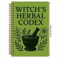 thumbnail image 3 of Witch's Herbal Codex Spiral Notebook Durable Cover Smooth Pages For Journaling And Notes Old Spiral Binding Plant Diary For Students Workers, 3 of 8