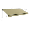 thumbnail image 3 of Retractable Awning 12x10 UV Protection Sunshade Beige - Patio Deck Balcony Cover, 3 of 9