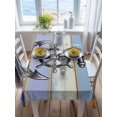 thumbnail image 3 of Nautical Anchor Rectangle Tablecloth, Vintage Navy Blue Wooden Boards Country Waterproof & StainResistant Tablecloth, Washable Oil-proof Table Cover for Dining/Party/Wedding/Camping/Buffet 52x70 In, 3 of 9