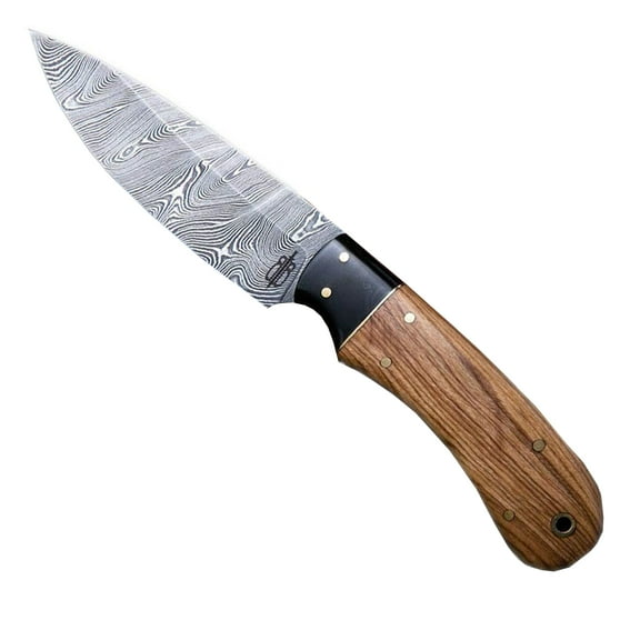 BucknBear Utility Hunter Fixed 4 in Blade Olive Wood Handle