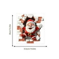 thumbnail image 3 of Santa Themed Wall Sticker For Festive – Unique Peel And Stick Character Wall Art For Home And Holiday Prep, 3 of 7